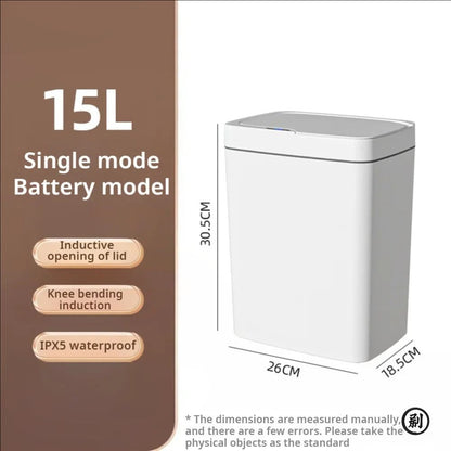 Smart Bathroom Trash Can With Automatic Bagging And Touchless Sensor 4