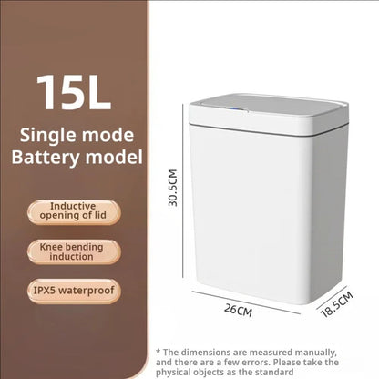 Smart Bathroom Trash Can With Automatic Bagging And Touchless Sensor 6
