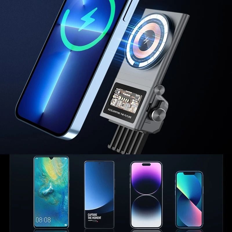 Magnetic Wireless Car Phone Holder With Fast Charging For Tesla 3