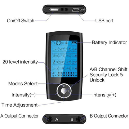 Electric Muscle Stimulator With Multiple Modes For Pain Relief And Relaxation 2