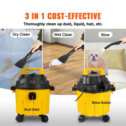 Portable Wet And Dry Vaccum Cleaner With Blower Function 2