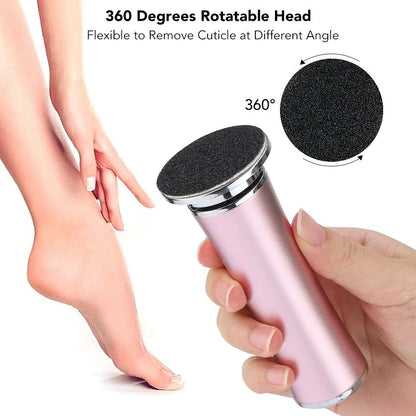 Electric Foot Callus Remover With 60 Replacement Pads For Smooth Heels And Skin Care 2