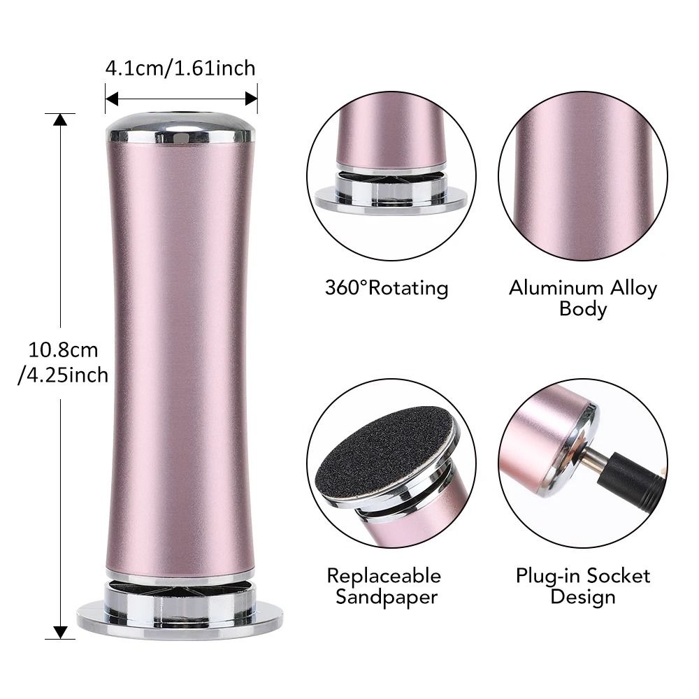 Electric Foot Callus Remover With 60 Replacement Pads For Smooth Heels And Skin Care 4