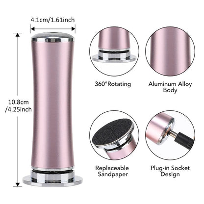 Electric Foot Callus Remover With 60 Replacement Pads For Smooth Heels And Skin Care 4