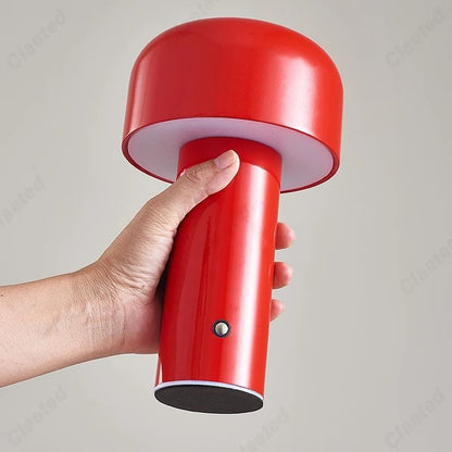 Portable Mushroom Table Lamp With Touch Control And Rechargeable Design 9