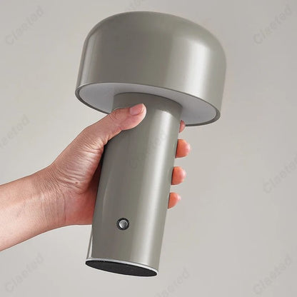 Portable Mushroom Table Lamp With Touch Control And Rechargeable Design 12