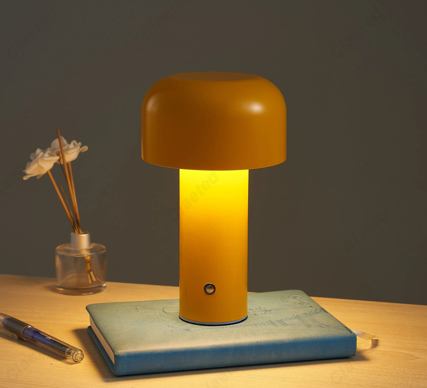 Portable Mushroom Table Lamp With Touch Control And Rechargeable Design 2