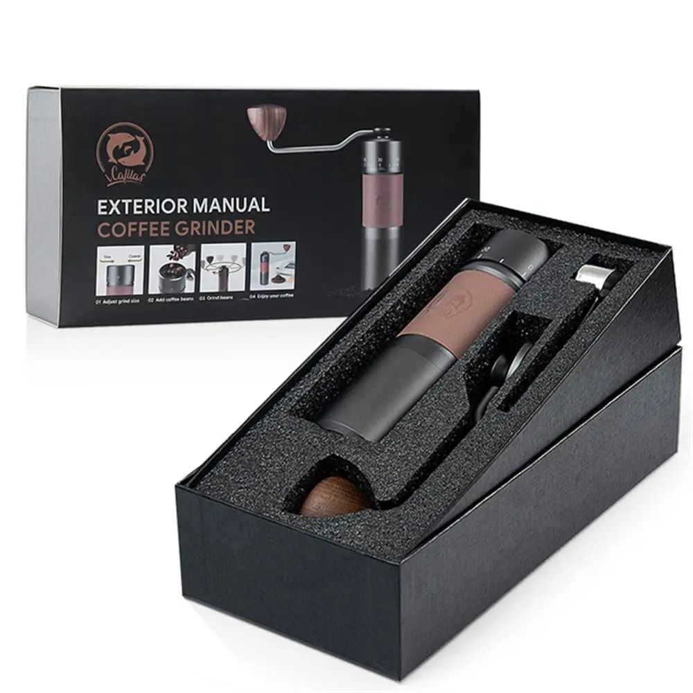 Portable Manual Coffee Grinder With Adjustable Stainless Steel Blades 5