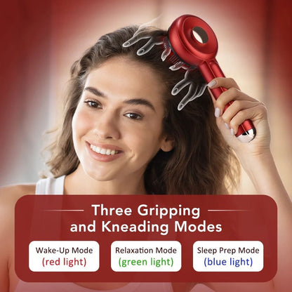 Electric Red Light Massage Comb With Microcurrent Therapy For Hair And Scalp Care 3