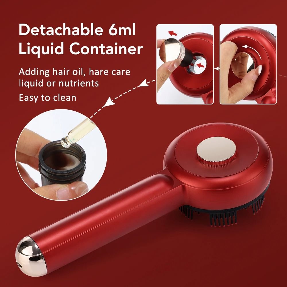 Electric Red Light Massage Comb With Microcurrent Therapy For Hair And Scalp Care 4