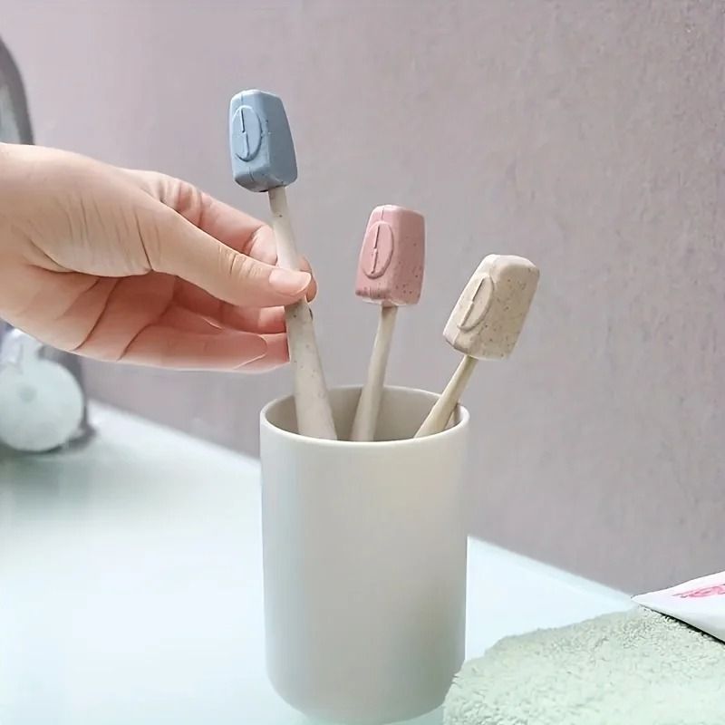 4 Piece Travel Toothbrush Head Cover Portable Protective Storage Box 4