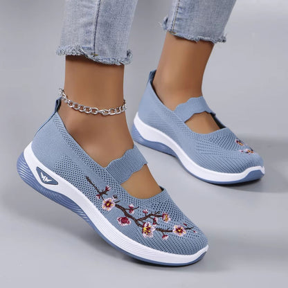 AirWeave Summer Mesh Flats – Women's Lightweight Breathable Casual Shoes