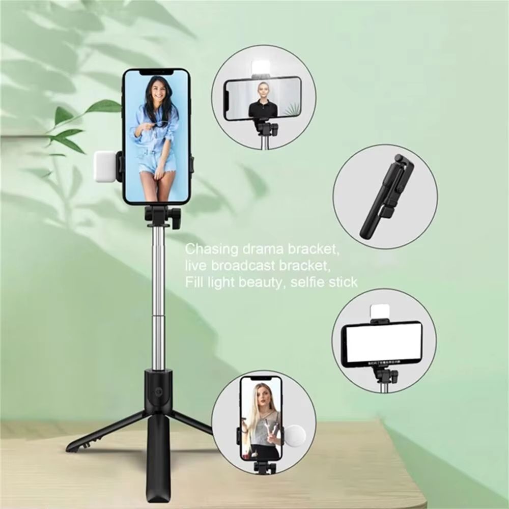 LumiSnap Bluetooth Selfie Stick Tripod With Remote And Fill Light  Portable Phone Stand 5
