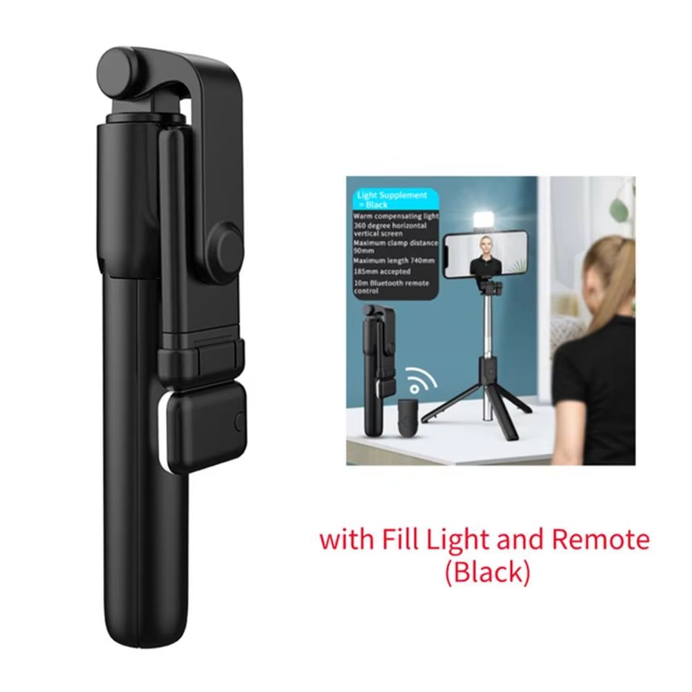 LumiSnap Bluetooth Selfie Stick Tripod With Remote And Fill Light  Portable Phone Stand 6