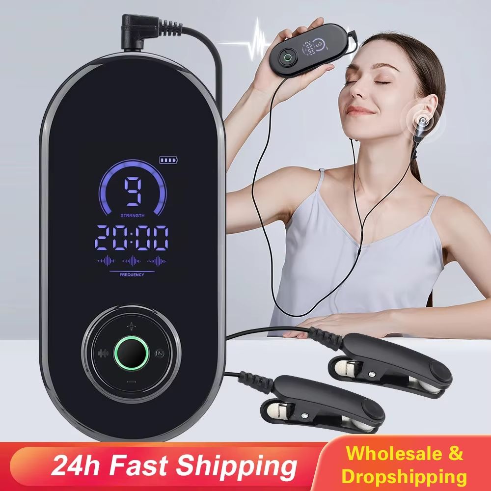 CalmWave CES Microcurrent Sleep Aid Device – Insomnia and Anxiety Relief Ear Clip