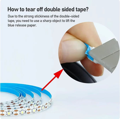 GlowFlex USB LED Strip Lights  2835 White And Warm White Lighting Tape For Home And TV Backlight 5