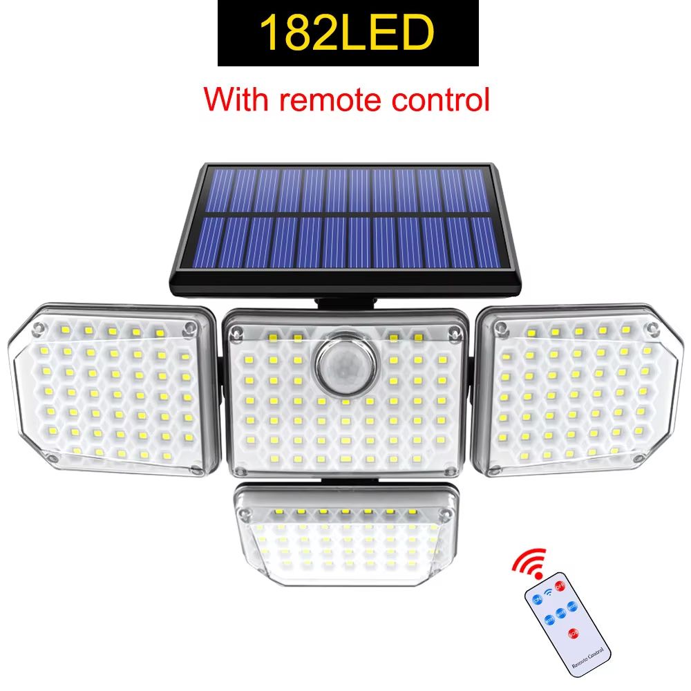 SunBright 20W Solar Garden Light  Waterproof Outdoor LED Lamp With Adjustable Head And 3 Modes 10