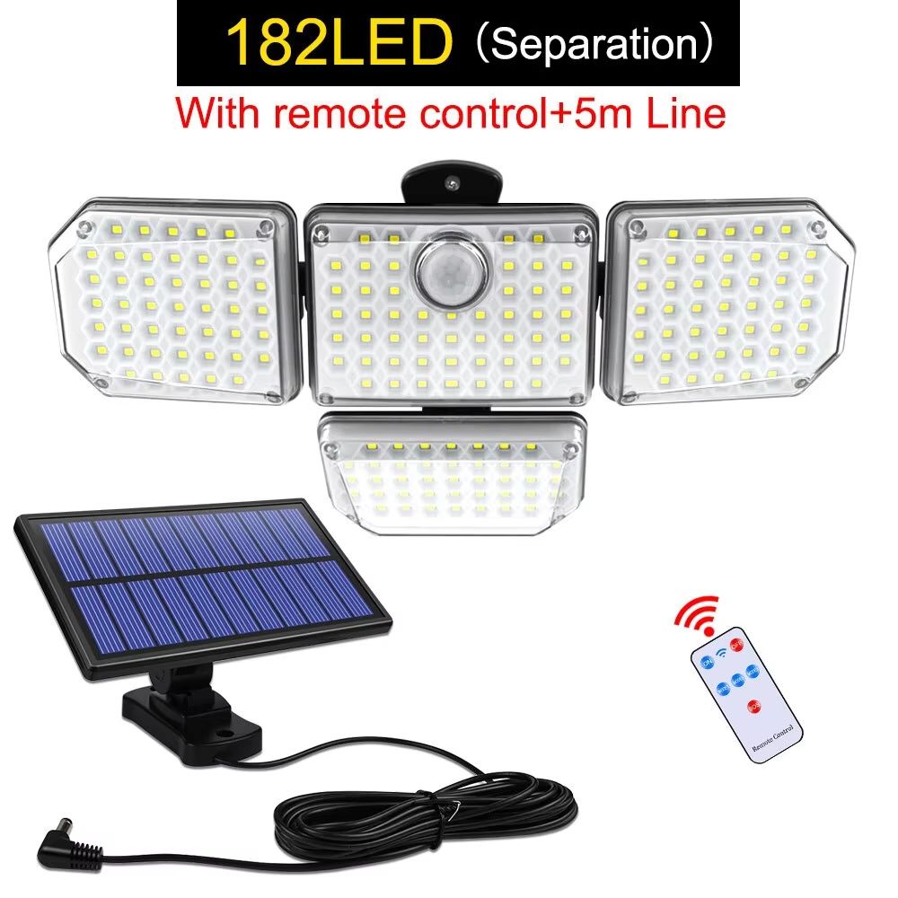 SunBright 20W Solar Garden Light  Waterproof Outdoor LED Lamp With Adjustable Head And 3 Modes 11