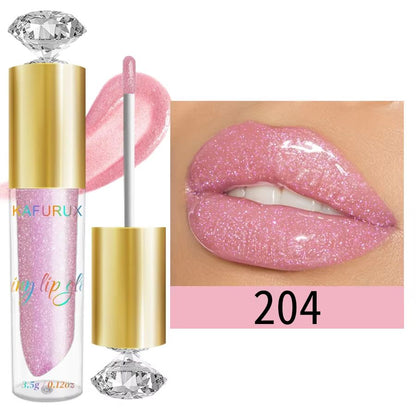 LustreGlow Diamond Shimmer Lip Gloss  Moisturizing Glitter Liquid Lipstick In 9 Colors 10
