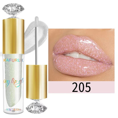 LustreGlow Diamond Shimmer Lip Gloss  Moisturizing Glitter Liquid Lipstick In 9 Colors 11