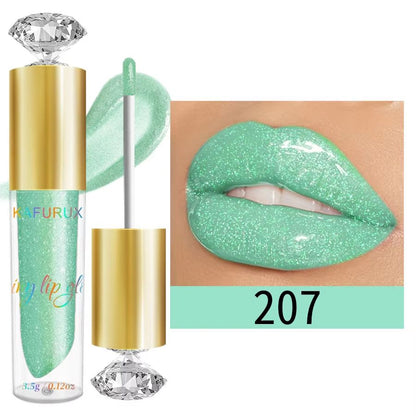 LustreGlow Diamond Shimmer Lip Gloss  Moisturizing Glitter Liquid Lipstick In 9 Colors 13