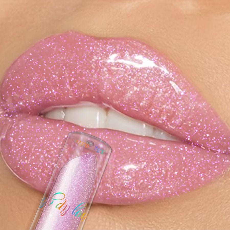 LustreGlow Diamond Shimmer Lip Gloss  Moisturizing Glitter Liquid Lipstick In 9 Colors 3