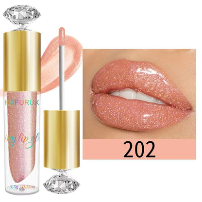 LustreGlow Diamond Shimmer Lip Gloss  Moisturizing Glitter Liquid Lipstick In 9 Colors 6