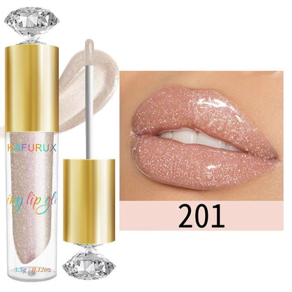 LustreGlow Diamond Shimmer Lip Gloss  Moisturizing Glitter Liquid Lipstick In 9 Colors 7