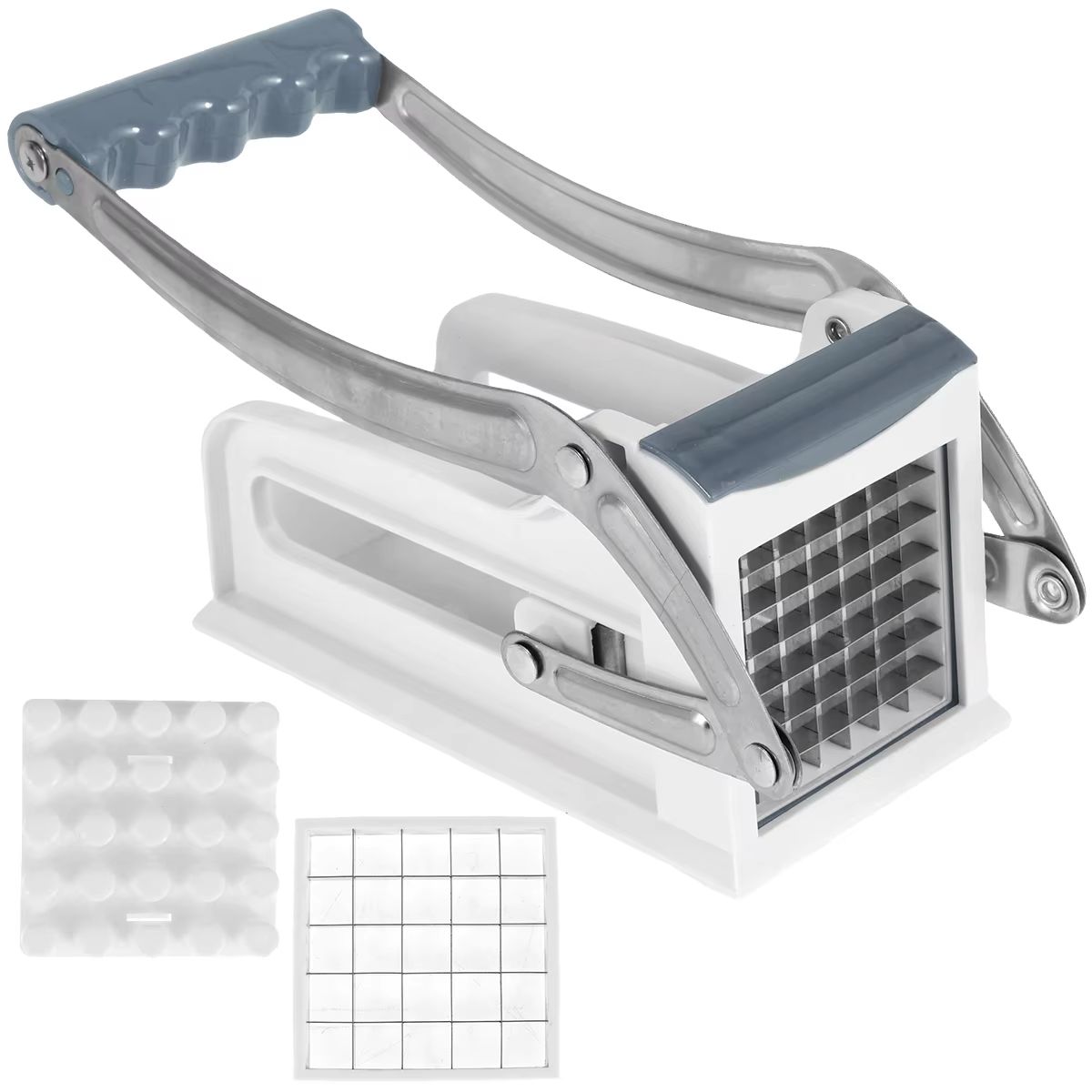 QuickSlice Stainless Steel French Fry Cutter  Manual Potato Chipper And Vegetable Slicer With Inter 7