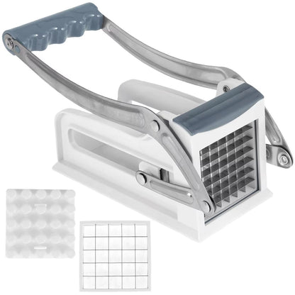 QuickSlice Stainless Steel French Fry Cutter  Manual Potato Chipper And Vegetable Slicer With Inter 7