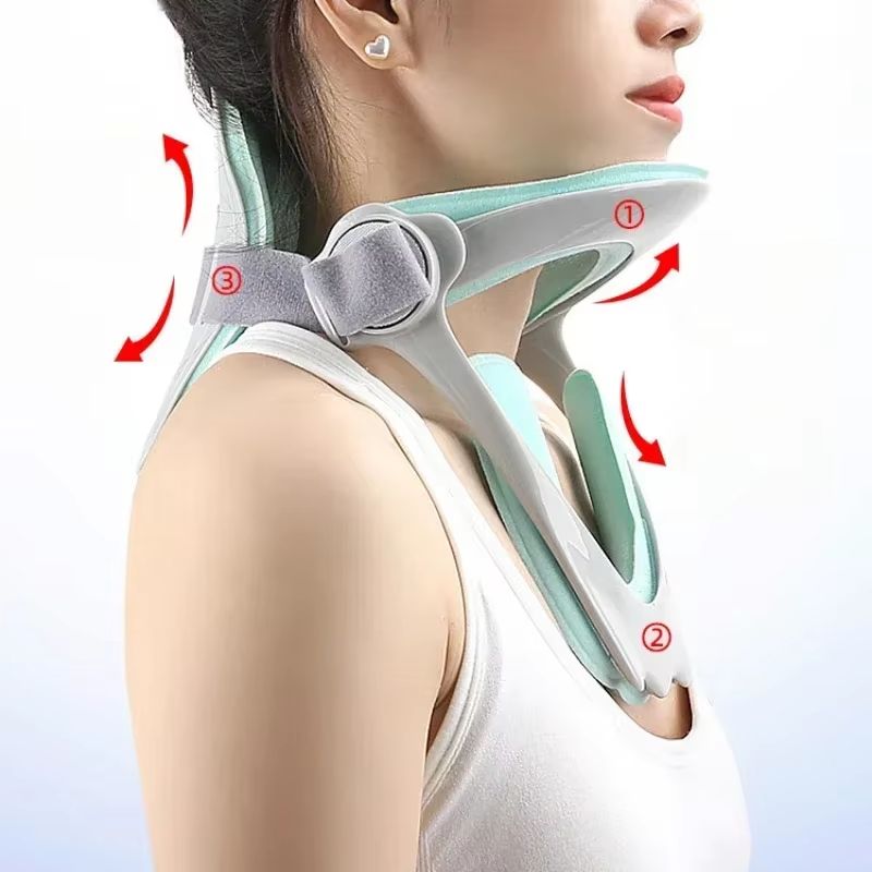 AlignRelief Adjustable Cervical Traction Device  Neck Brace Posture Corrector And Spine Support 1