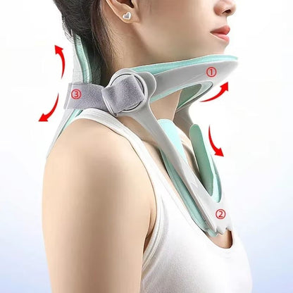 AlignRelief Adjustable Cervical Traction Device  Neck Brace Posture Corrector And Spine Support 1