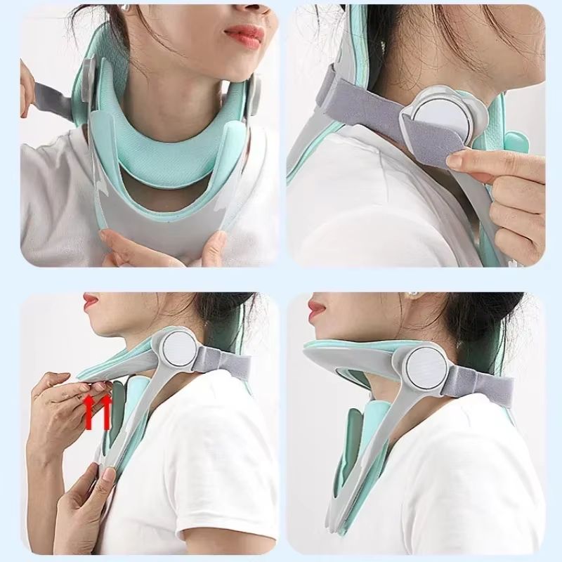 AlignRelief Adjustable Cervical Traction Device  Neck Brace Posture Corrector And Spine Support 4