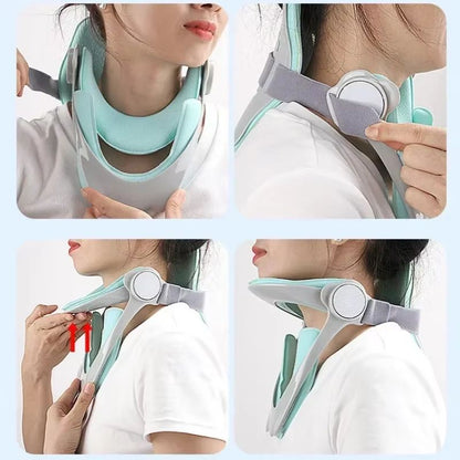 AlignRelief Adjustable Cervical Traction Device  Neck Brace Posture Corrector And Spine Support 4