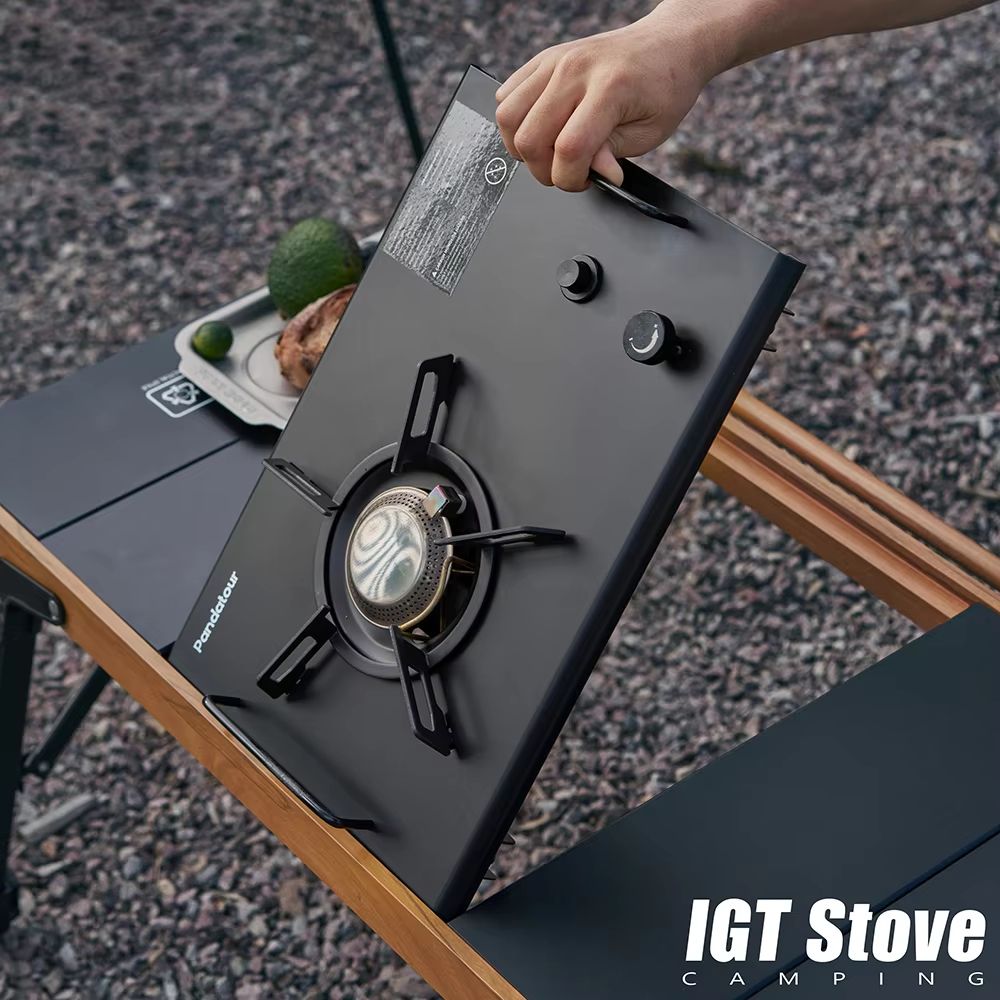 Pandatour Outdoor Camping Stove  Durable Copper Head Portable Gas Burner With OneTouch Ignition 2
