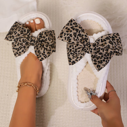 Women Autumn Winter Home Slippers OpenToe Cross Band Linen Soled Indoor Slides NonSlip Bathroom Sli 3