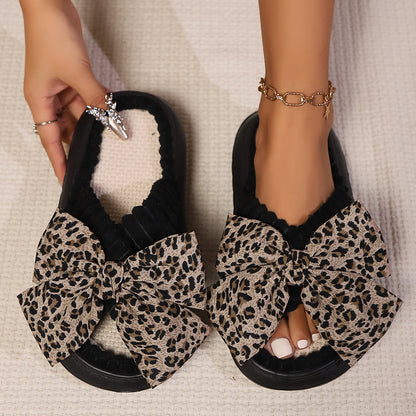Women Autumn Winter Home Slippers OpenToe Cross Band Linen Soled Indoor Slides NonSlip Bathroom Sli 1