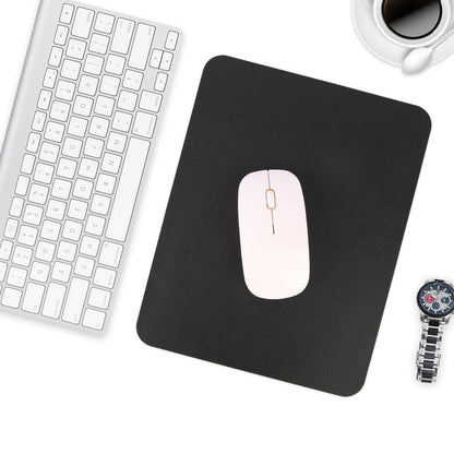 Non-slip waterproof PU mouse pad, small leather gaming desk mat, anti-scratch easy-clean pad for laptop PC