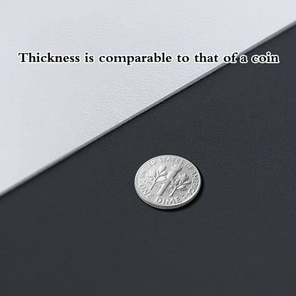 Non-slip waterproof PU mouse pad, small leather gaming desk mat, anti-scratch easy-clean pad for laptop PC