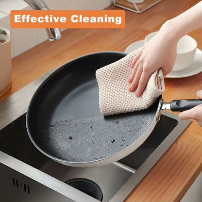 Soft Cotton Dishcloths  Absorbent Honeycomb Kitchen Towels  Multipurpose Wash Cloths 1