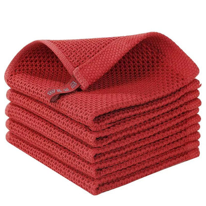 Soft Cotton Dishcloths  Absorbent Honeycomb Kitchen Towels  Multipurpose Wash Cloths 7