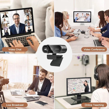 Full HD 1080P Webcams For PC 4K Webcam Video Camera 2K Autofocus Streaming Web Cam With Microphone 1