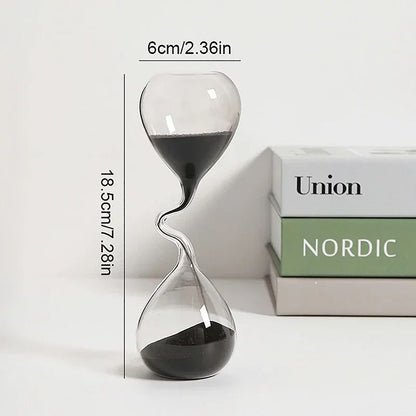 Modern Glass Hourglass Decoration With Elegant Sand Timer Design 5
