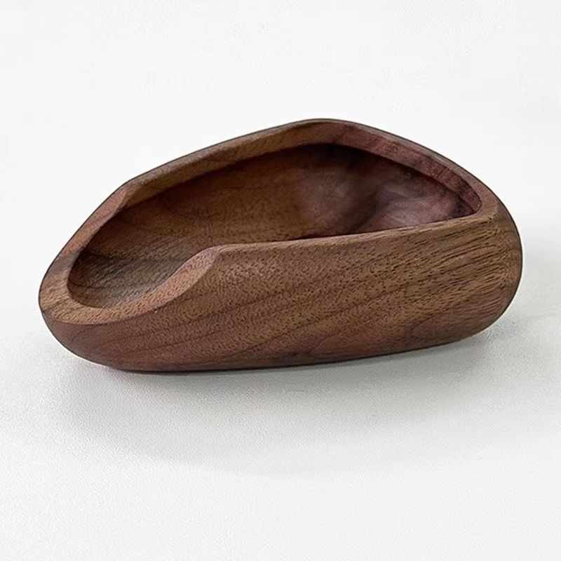 Walnut Coffee Bean Tray  Wooden Measuring Scoop  Espresso Dose  Tea Separator Tool 7