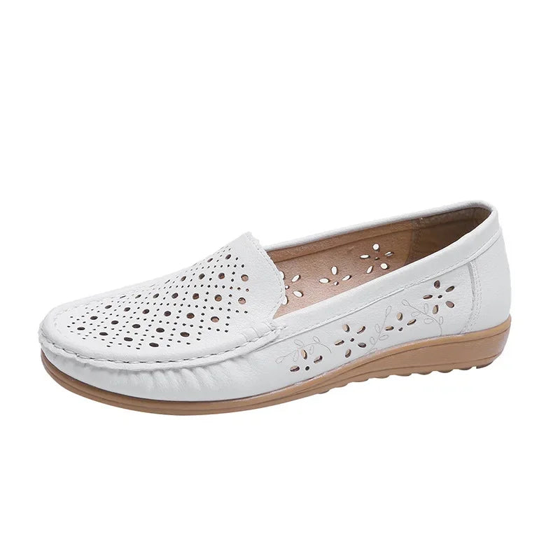 Womens Soft Sole Round Toe Nurse Shoes, Summer New Fashion Breathable Non-Slip Sandals, Flat Casual Sports Shoes