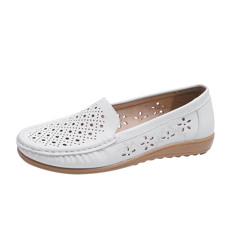 Womens Soft Sole Round Toe Nurse Shoes, Summer New Fashion Breathable Non-Slip Sandals, Flat Casual Sports Shoes
