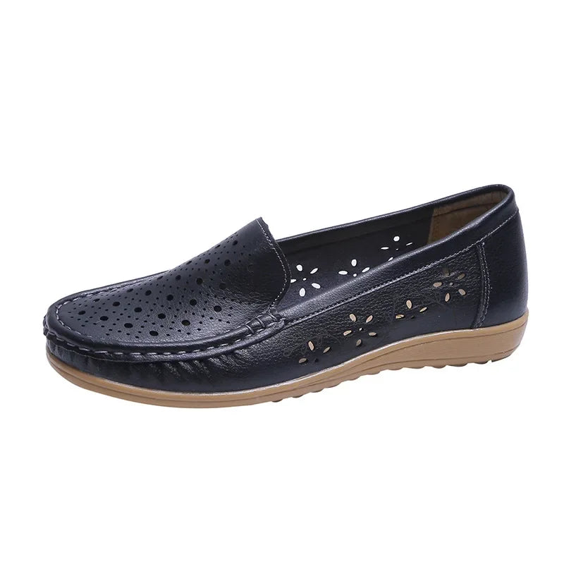 Womens Soft Sole Round Toe Nurse Shoes, Summer New Fashion Breathable Non-Slip Sandals, Flat Casual Sports Shoes