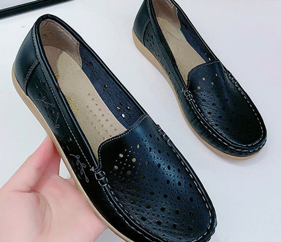 Womens Soft Sole Round Toe Nurse Shoes, Summer New Fashion Breathable Non-Slip Sandals, Flat Casual Sports Shoes