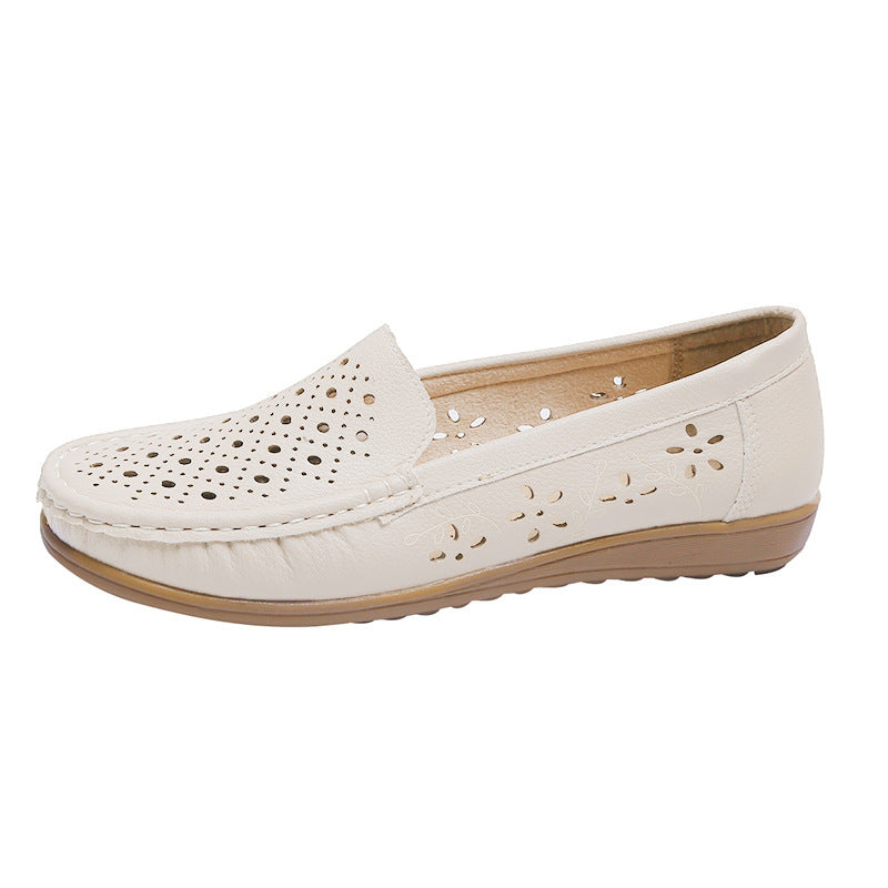 Womens Soft Sole Round Toe Nurse Shoes, Summer New Fashion Breathable Non-Slip Sandals, Flat Casual Sports Shoes