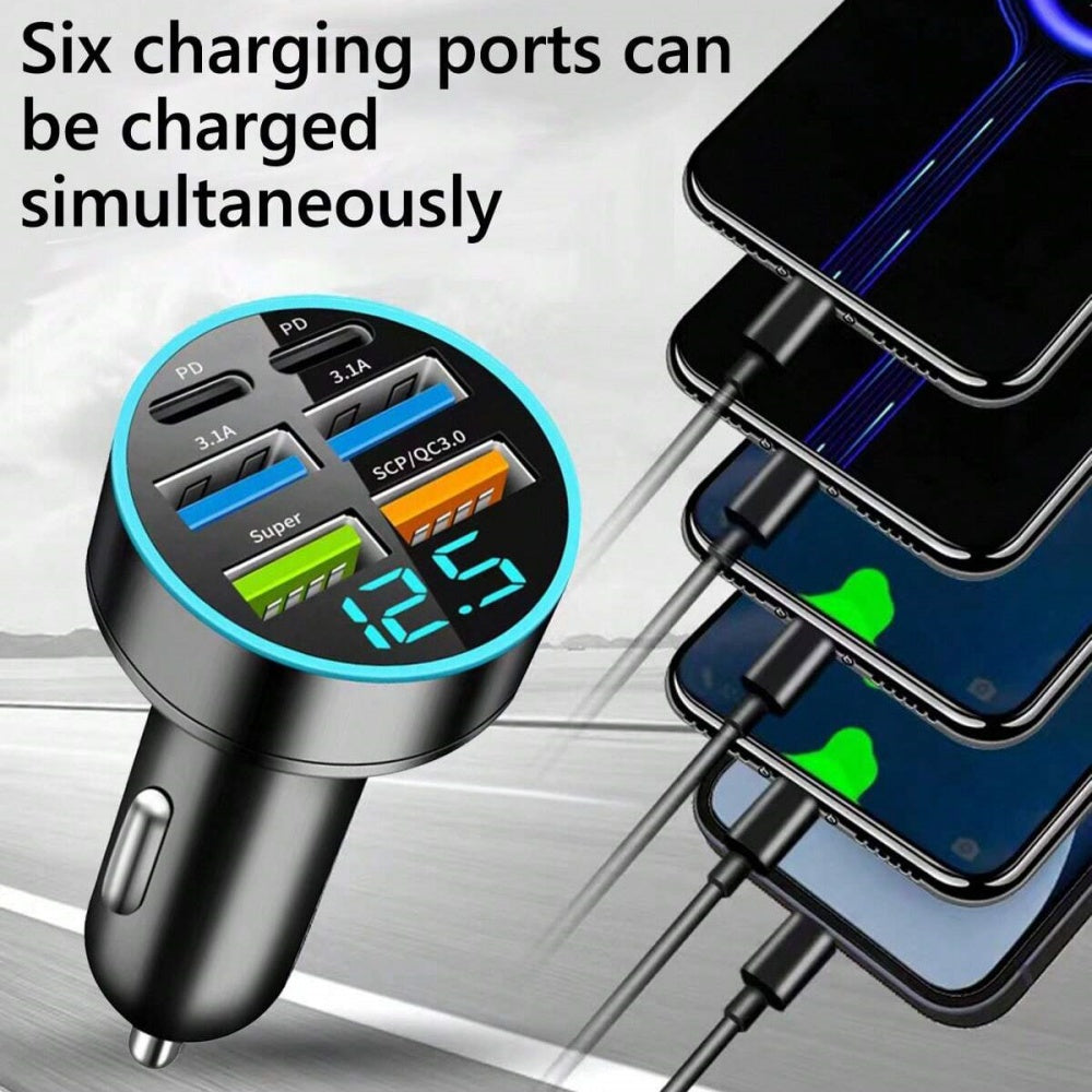 Fast Charging USB Car Charger QC30 PD USBC Car Phone Charger Adapter For IPhone Samsung Huawei Xiao 1